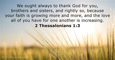 2 Thessalonians 1:3 - Bible verse - DailyVerses.net