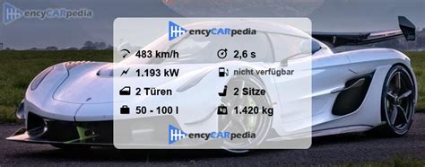 Koenigsegg Jesko Technische Daten 2019 2024 Leistung Karosserie