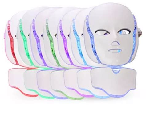 Máscara Led De 7 Colores Para Fototerapia Tratamiento Facial