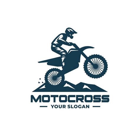 El Logotipo De Motocross Vector Premium