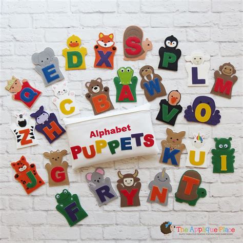 Alphabet Puppet Set Products Swak Embroidery