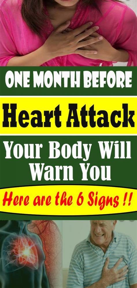 One Month Before A Heart Attack Your Body Will Warn You Here Are The