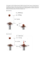 Ejercicios Pdf Una Pelota Con Masa Kg Se Deja Caer Desde Una