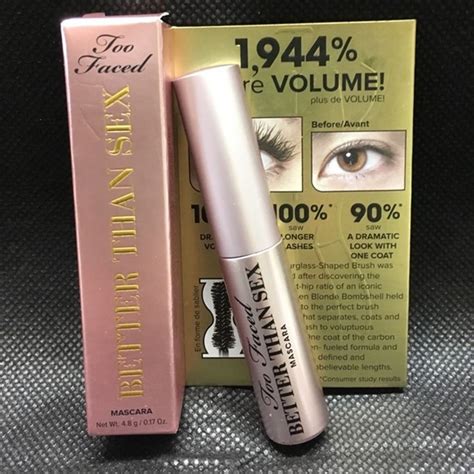 Too Faced Better Than Sex Mascara Travel Size 48g Beautyspot Malaysias Health And Beauty