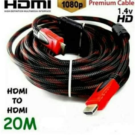 Jual Kabel Hdmi 20M Serat Jaring HDMI TO HDMI 20Meter 1080P V1 4 3D