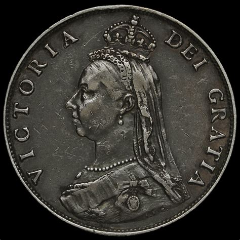 Queen Victoria Jubilee Head Silver Florin Gvf