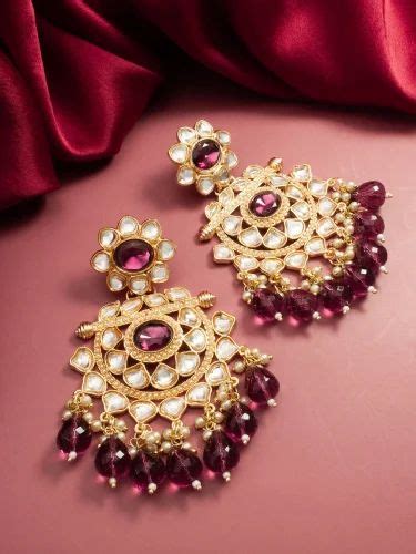 Er Classy Latest Artificial Kundan Stone Studded Chandbali