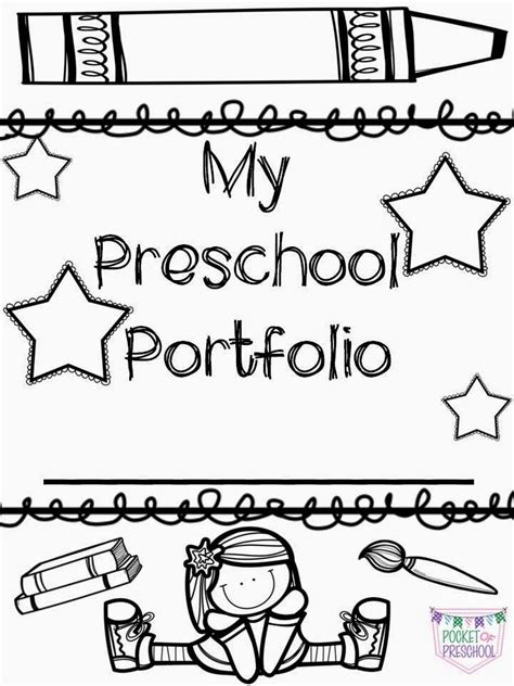 Free Printable Preschool Portfolio Cover Page Printable Templates