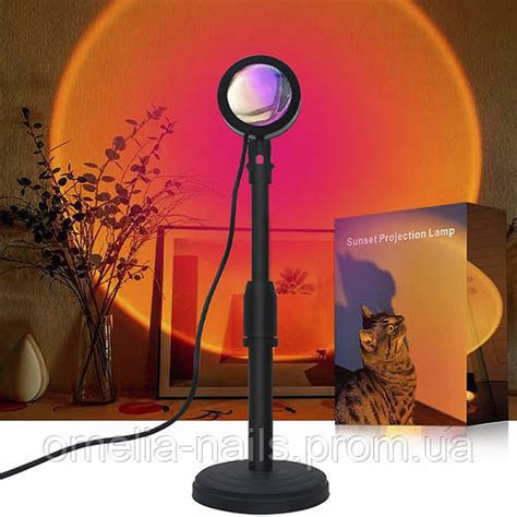 Купить LED Лампа Sunset Lamp эффект солнца (проекционная лампа, свет ...