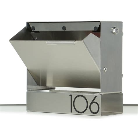 Modern Mailbox Ely S Stainless Steel Design Wall Mounted Etsy