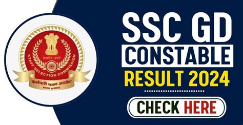 SSC GD Constable Result 2024 Out Check Direct Link Here