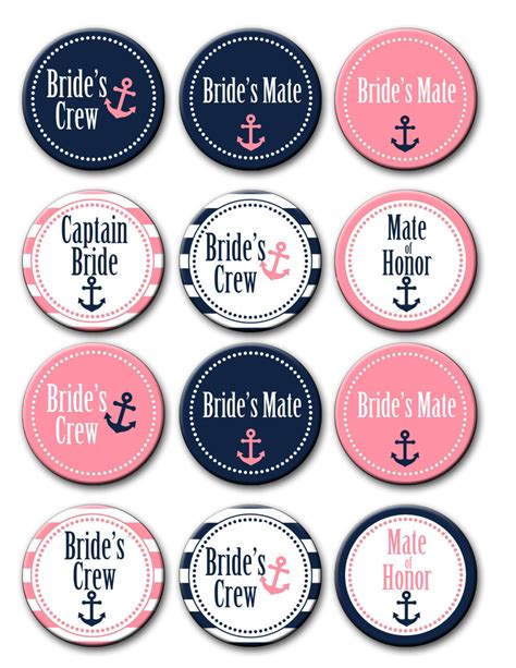 Nautical Bachelorette Bridal Shower Party Favors Inch Etsy