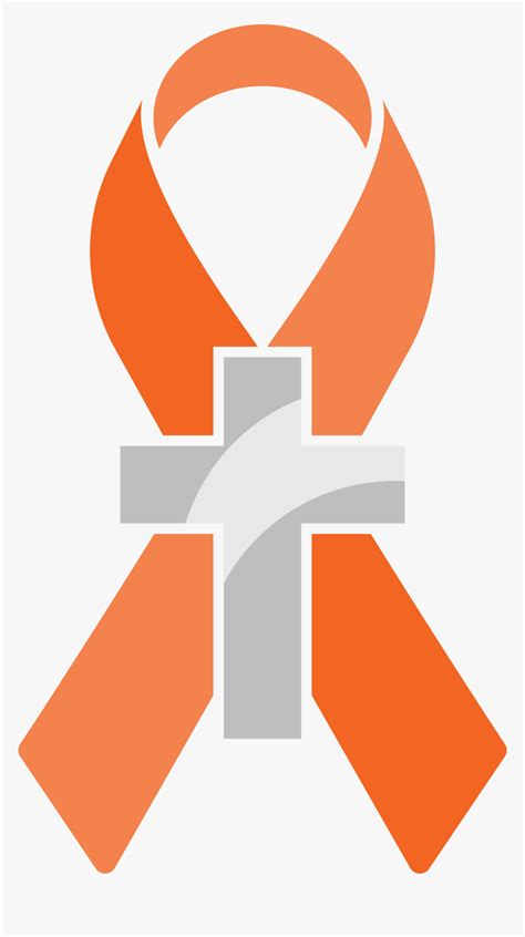 Orange Ribbon, HD Png Download - kindpng