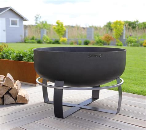 Cookking Stahl Feuerschale Xxl Viking Schwarz X Cm Mygardenhome