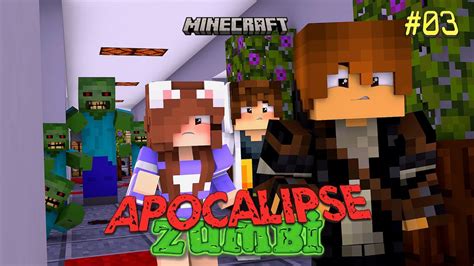 Minecraft Escape Do Apocalipse Zumbi No Minecraft 03 Playnoob Youtube