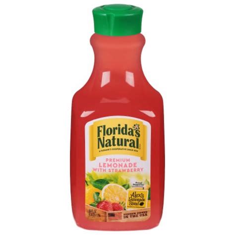 Floridas Natural® Premium Lemonade With Strawberry 59 Fl Oz Kroger