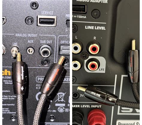 Which Cable Color Goes Where Rca Interconnect Speakers To Sub R