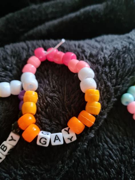 Lesbian Flag Kandi By CuttlefishCuddler Kandi Photos On Kandi Patterns