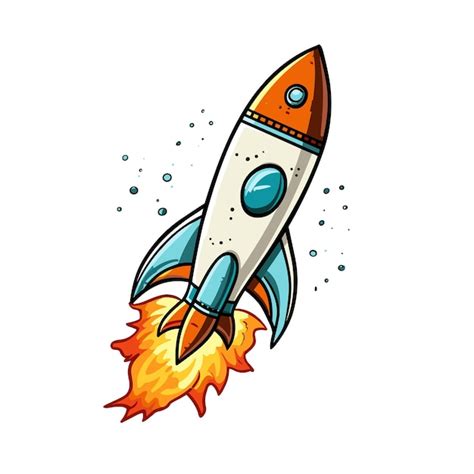 Premium Vector A Set Of Colorful Rockets With The Words Colorful On