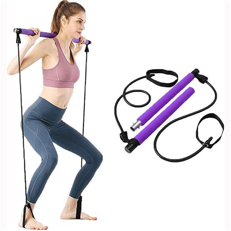 Yoga Pilates Bar Latex Free Resistance Band Exercise Stick China Home Fitness Yoga Exercise