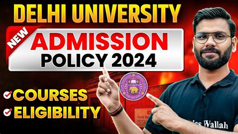 Delhi University New Admission Policy 2024 Update CUET 2024 Latest