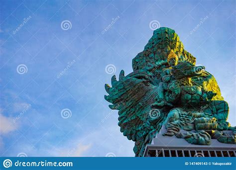 Picture Of Garuda Statue As Bali Landmark With Blue Sky As A Background