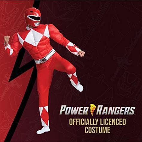 Amazon Disguise Men S Red Ranger Classic Muscle Adult Costume