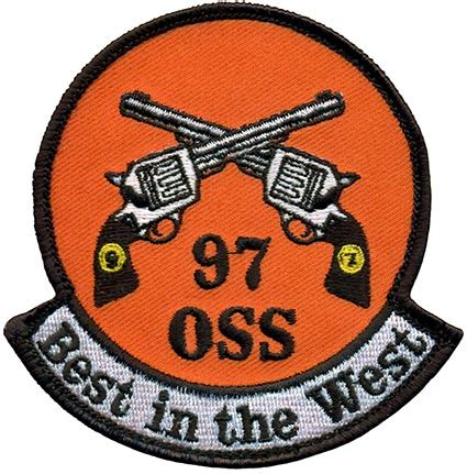 97th OPERATIONS SUPPORT SQUADRON BEST IN THE WEST Flightline Insignia