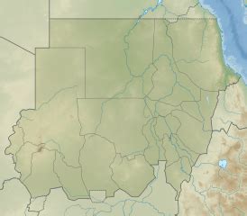 Image: Sudan relief map