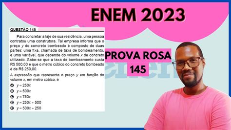 Enem Quest O Prova Rosa Para Concretar A Laje De Sua