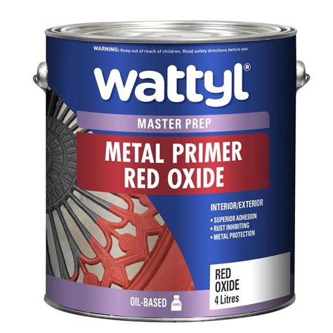 Wattyl | Master Oil based metal primer 4 litres Red Oxide | Mitre10