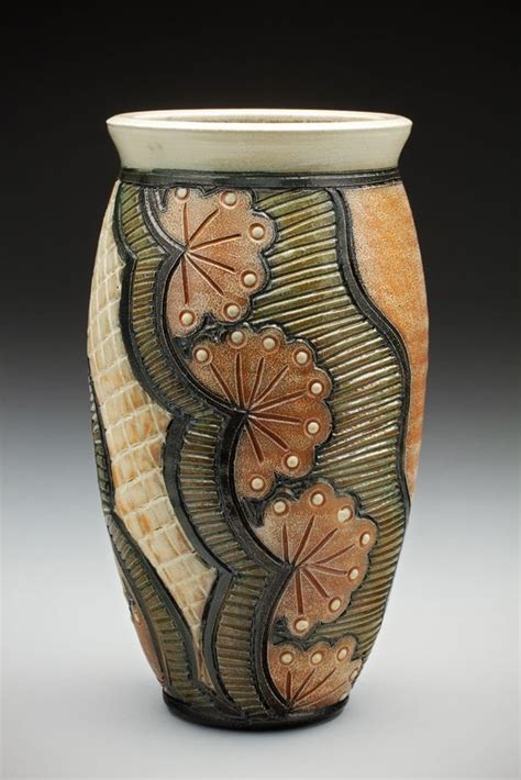 This Vase Was Thrown From Stoneware Clay Trimmed And Hand Decorated