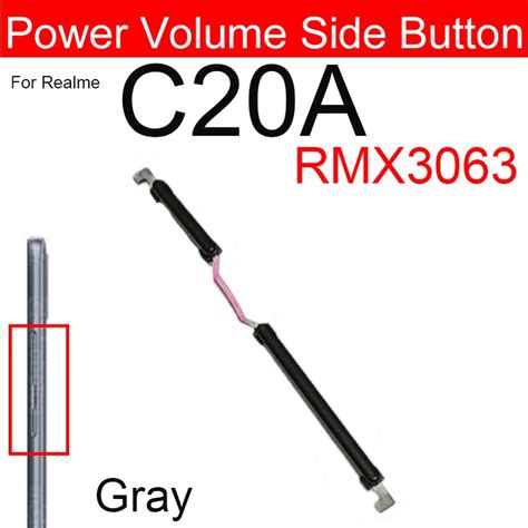 Power Volume Buttons Flex Cable For OPPO Realme C20 C20A C21 C21Y C25