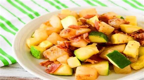 Poêlée De Pommes De Terre Courgettes Et Lardons Astuces Au Feminin