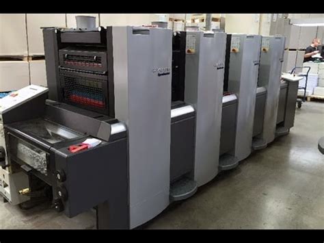 Heidelberg Speedmaster Impresora Offset Usada Youtube