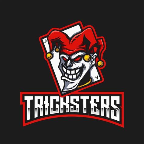 Tricksters Esport Logo Vorlage Premium Vektor