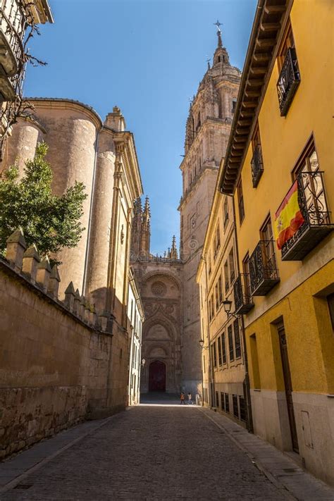 Salamanca Skyline View With Cathedral And Enrique Estevan Bridge On