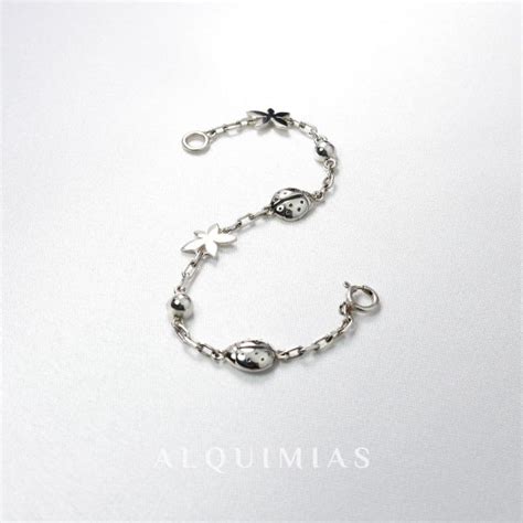 Pulsera Hojas Mariquitas Alquimias