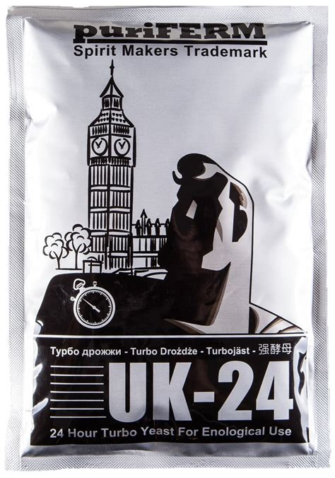Турбо дрожжи PuriFERM UK-24, 175 гр (Пуриферм УК-24 спиртовые) — купить ...