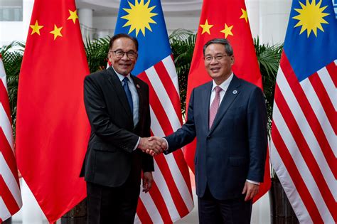 China Premier Li Qiang And Malaysia Prime Minister Anwar Ibrahim Held A Bilateral Meeting To