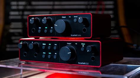 Focusrite Scarlett Gen 4 USB C Audio Interfaces Solo 2i2 4i4