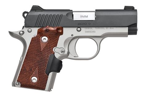 Kimber Micro 9 9mm Two Tone Pistol With Crimson Trace Lasergrips