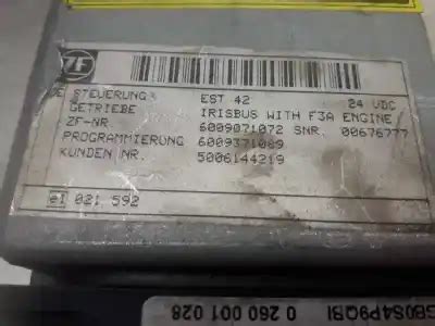 Calculateur Moteur E Iveco Stralis 500 Euro 4 0260001028 5006144219