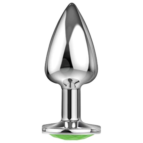 Plug Anal P Silver Detalhe Pedra La Pimienta Gall