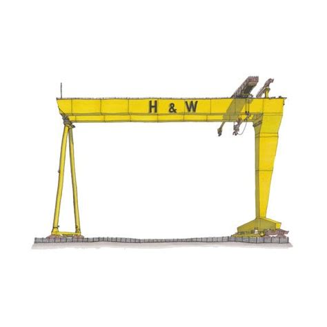 Harland Wolff Crane Belfast Signed Prints Of The Original Etsy