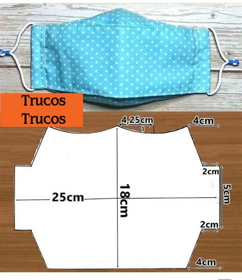 Moldes Para Hacer Tapabocas De Tela Caseros Patrones De Costura Para