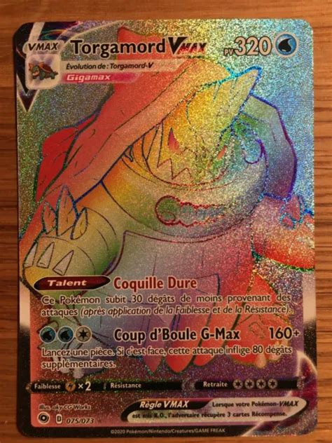 CARTE POKÉMON TORGAMORD Vmax 075 073 EB3 5 La Voie du Maitre FR NEUF