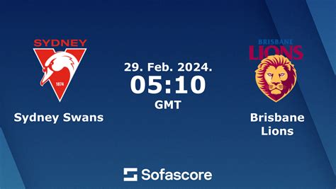 Sydney Swans Brisbane Lions Live Score Video Stream And H H Results