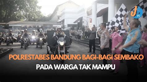 Polrestabes Kota Bandung Bagi Bagi Sembako Youtube