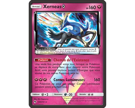 Carte Rare Xerneas Pv Sl Tonnerre Perdu